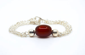 Open image in slideshow, Oval Multiple Chain Bracelet
